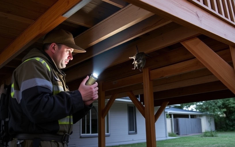 Under Deck Possum Removal in Skye